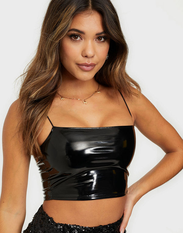 NLY One Thin Strap Vinyl Top