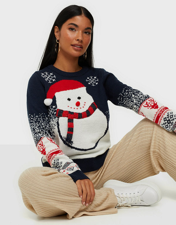 Vero Moda VMSNOWBALL LS O-NECK BLOUSE NVL