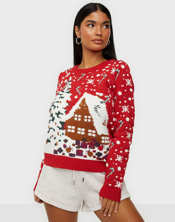 Vero Moda VMSNOWFALL LS O-NECK BLOUSE NVL