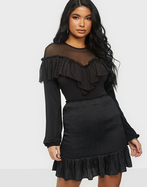 NLY One Mesh Top Frill Body