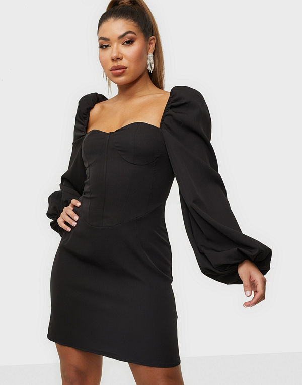 Missguided Corset Detail Milkmaid Skater Dress