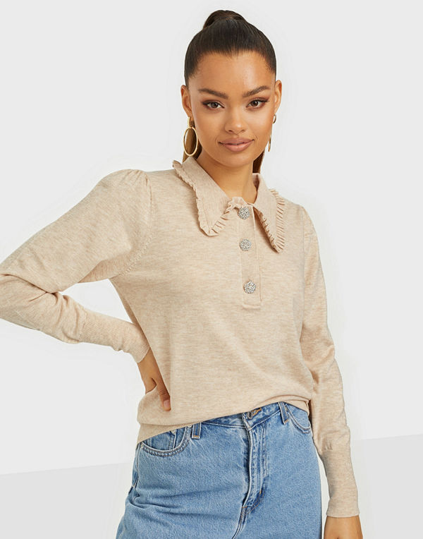 Neo Noir Gemma Diamond Knit Blouse
