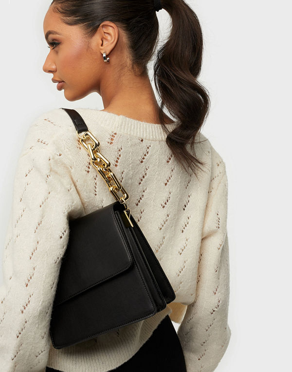 NLY Accessories svart väska Crossbody Chain Bag