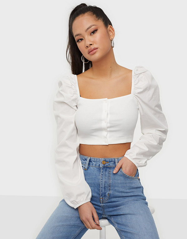 NLY Trend Cute Button Top