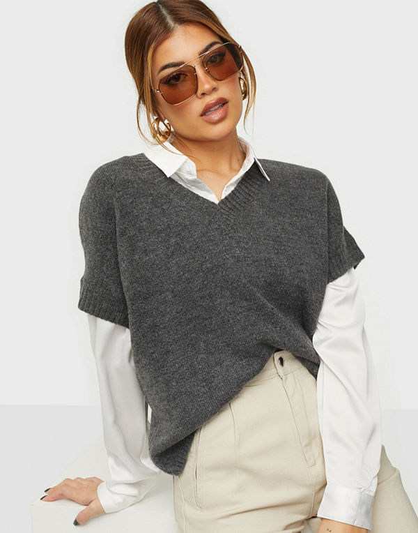 Jacqueline de Yong JDYRUBI V-NECK VEST KNT