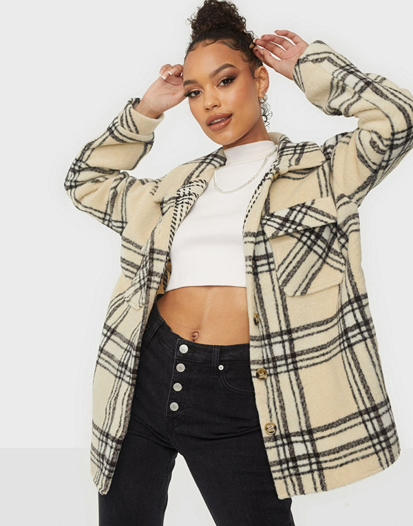 Missguided Oversized Check Shacket