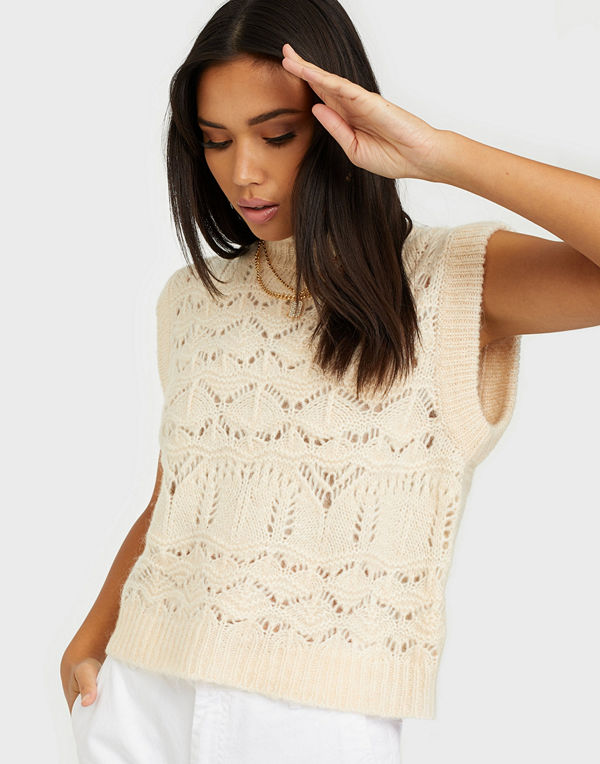 Object Collectors Item OBJPAMELA KNIT WAISTCOAT 110