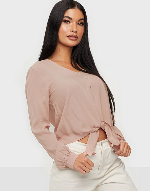 Only ONLNINA LIFE L/S TIE SHIRT NOOS WVN