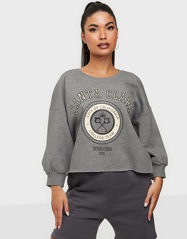 Only ONLZITA 4/5 CROPPED COLLEGE SWEAT