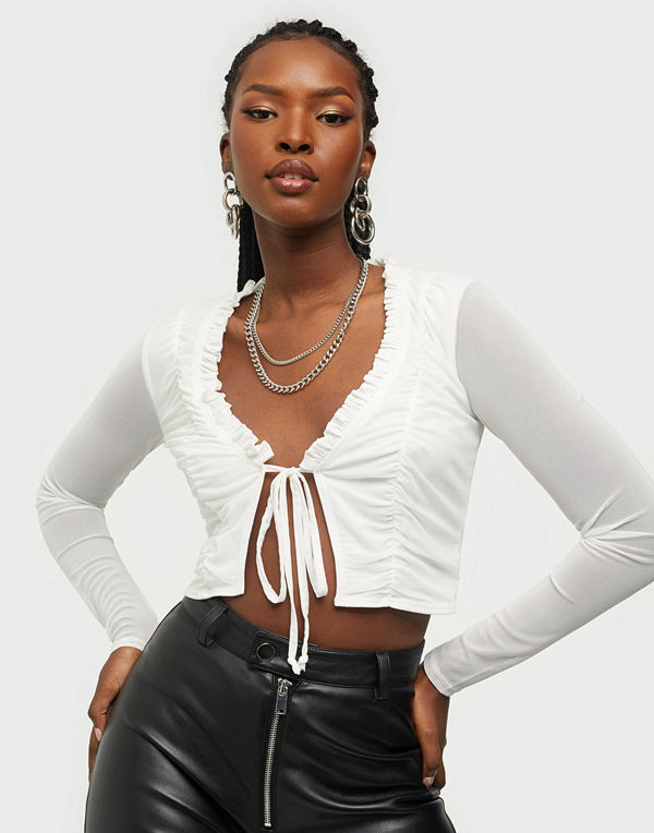 NLY One Mesh Tie Top