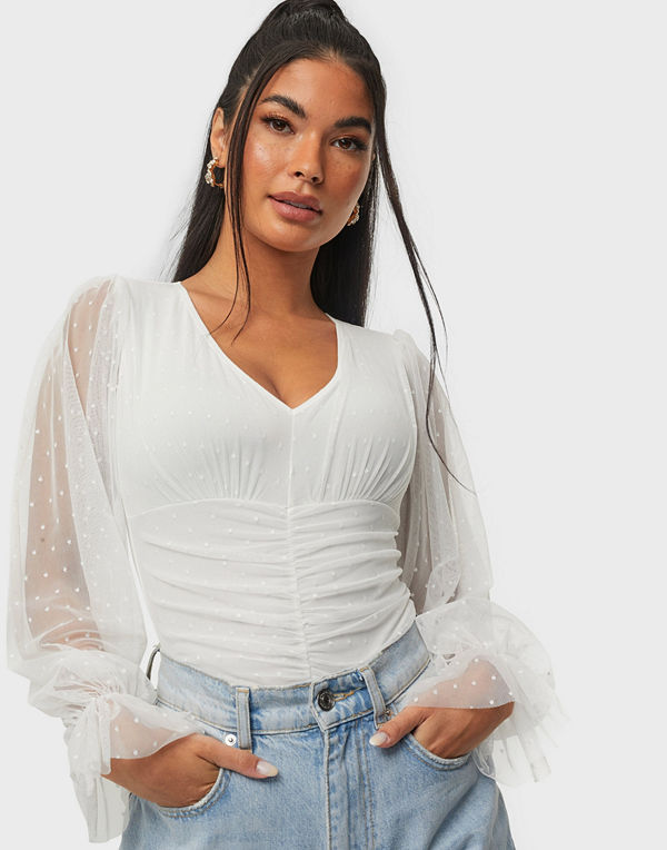 NLY One Sheer Sleeve Body