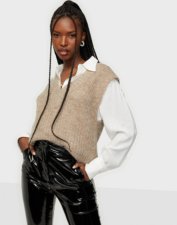 Vila VIKRIMIA V-NECK WOOL KNIT VEST