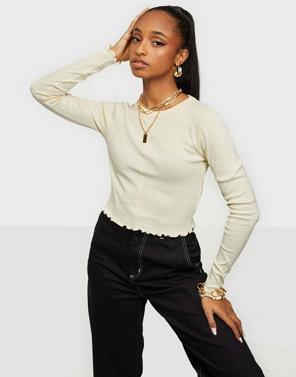NLY Trend Frill Seam Top