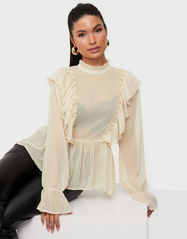 Vila VIASHLYNN HIGH NECK L/S TOP/DC/SU