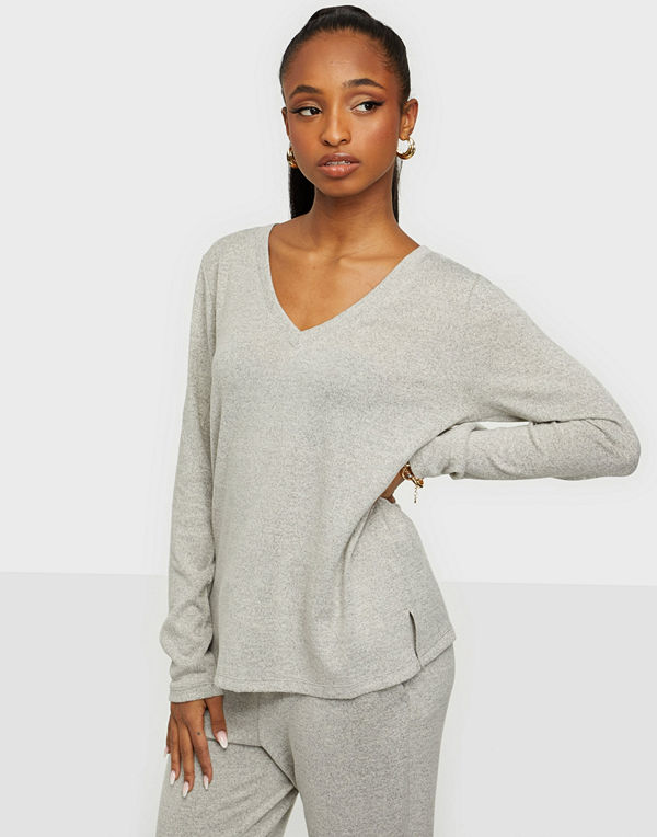 Vila VILUNE V-NECK L/S TOP/SU