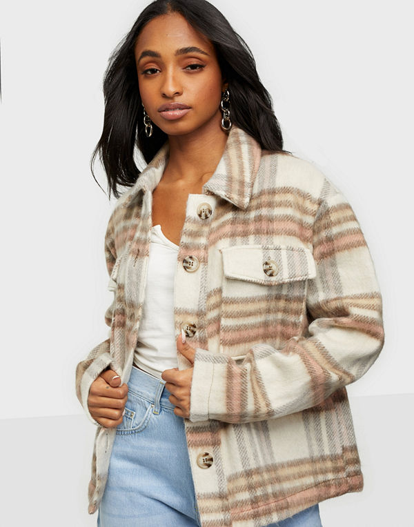 Jacqueline de Yong JDYLOLES CHECK SHIRT JACKET OTW QIQ
