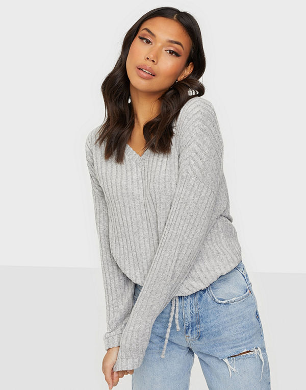 Only ONLEVA L/S V-NECK TOP JRS