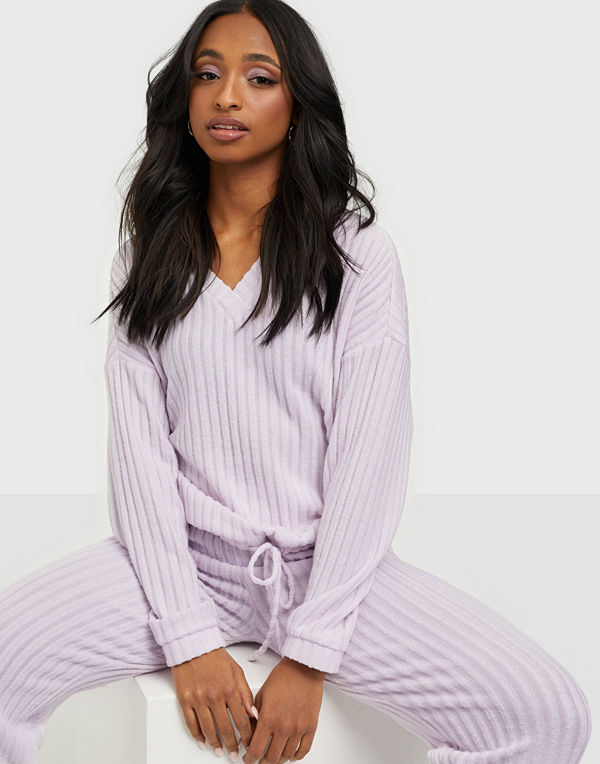 Only ONLEVA L/S V-NECK TOP JRS