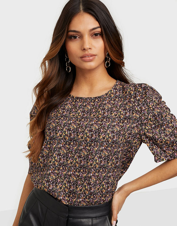 Jacqueline de Yong JDYMIA 2/4 RUTCHED SLV TOP WVN