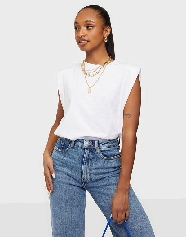 Only ONLAMY PADDED SHOULDER S/L DNM TEE