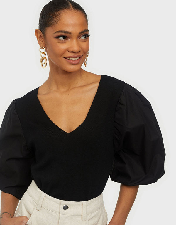 Vero Moda VMMOEKO SS V-NECK BLOUSE GA