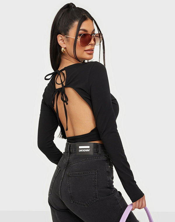 Only ONLLIVE LOVE L/S BACK DETAIL TOP JR