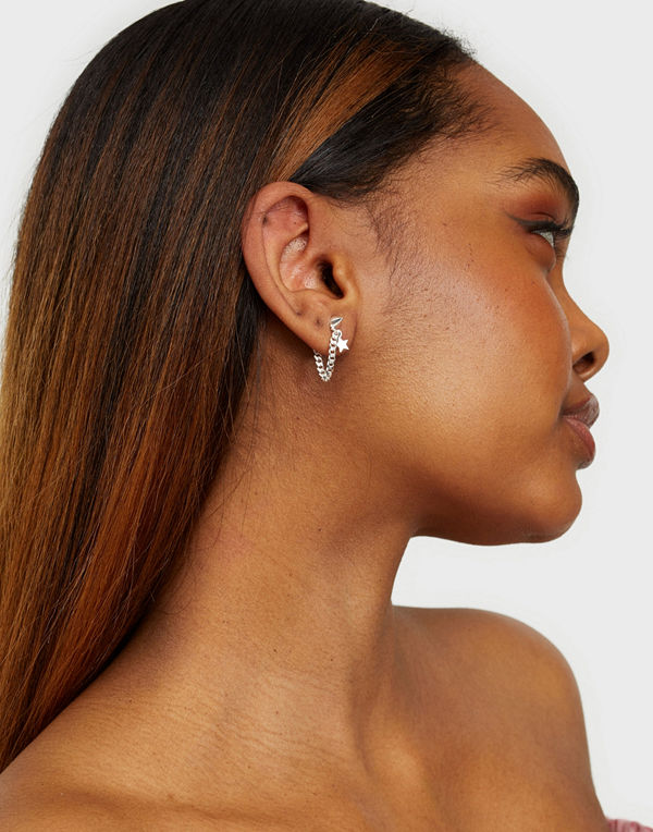 Syster P smycke Love And War Chain Stud Earrings