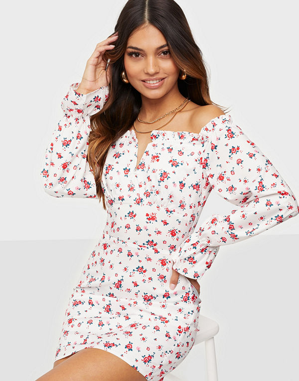 Parisian Floral Ditsy Mini Dress