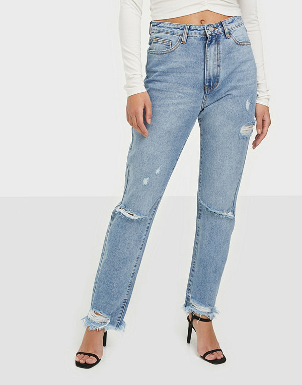 Missguided Highwaisted Straight Tight Jeans