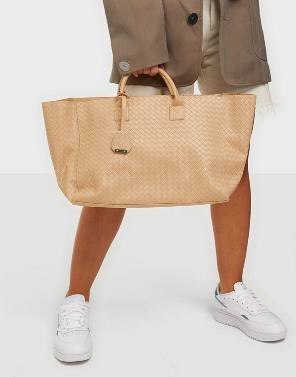 Glamorous beige väska Large Woven Tote Bag