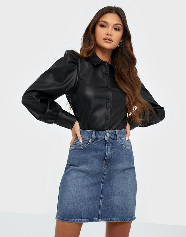 Selected Femme SLFKENNA MW MID BLUE DENIM SKIRT W
