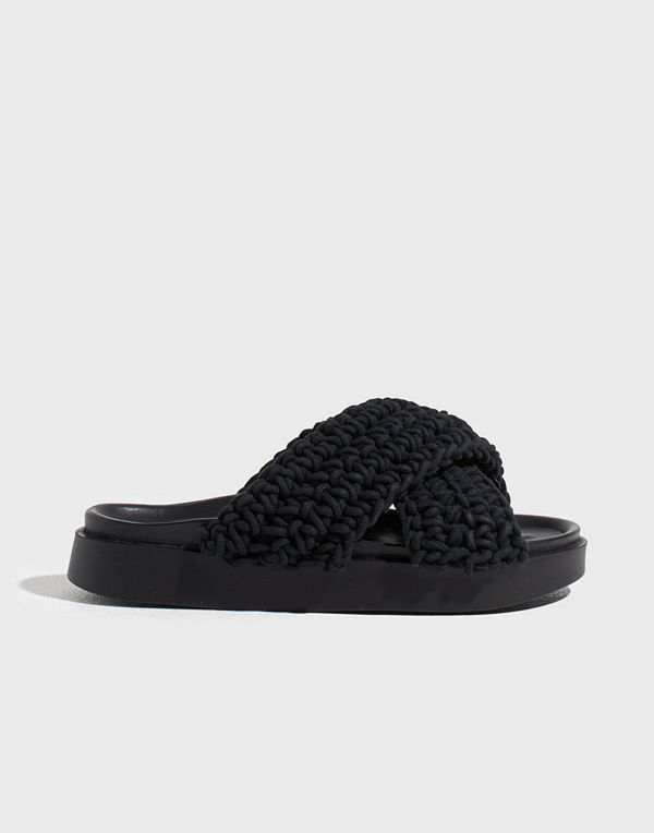 INUIKII Slipper Woven - Svart