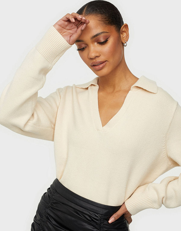 Selected Femme SLFAEYA LS KNIT POLO NECK W