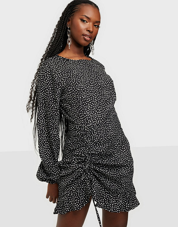 Missguided Ruched Side Tea Dress