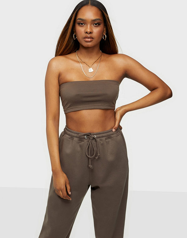 Missguided Bandeau Top & Jogger Set