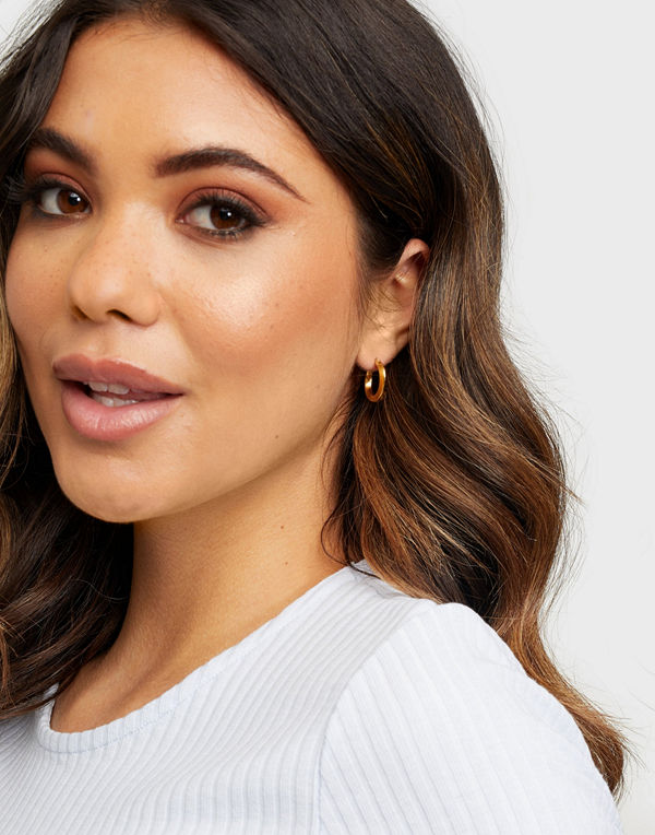 Blue Billie smycke Small Swirl Hoops