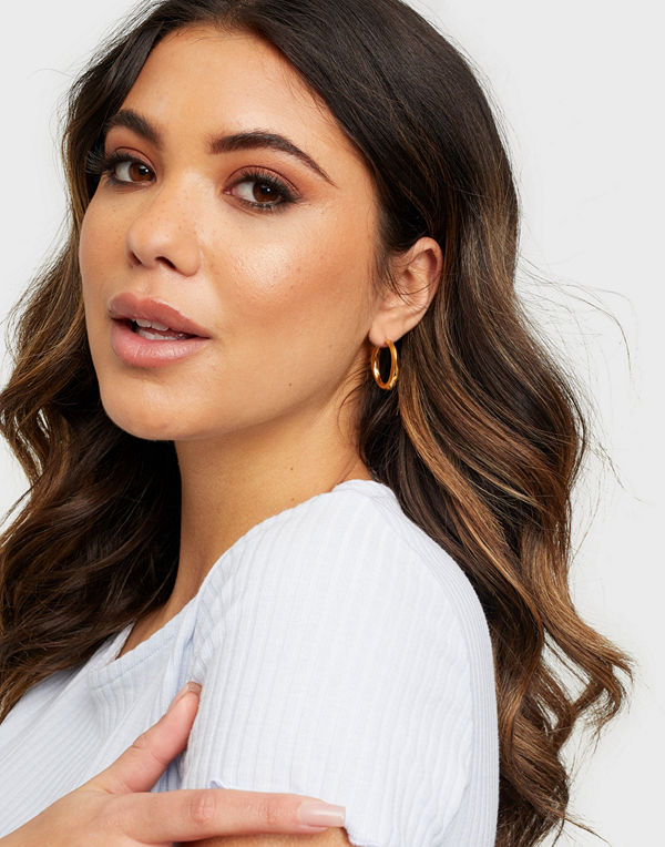 Blue Billie smycke Medium Swirl Hoops