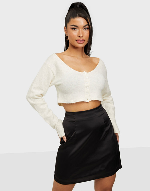 Missguided Satin Mini Skirt