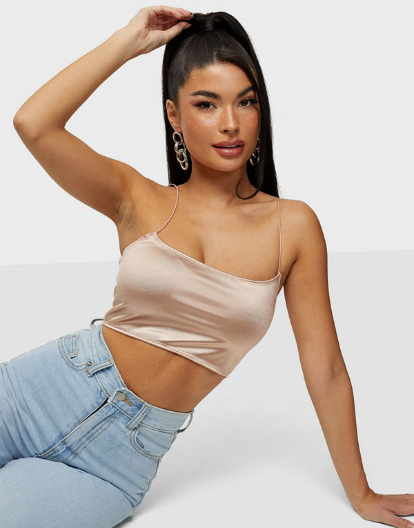 NLY One Stretch Satin Crop Top