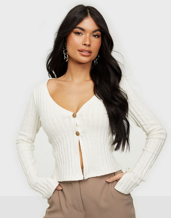 NLY Trend Button Down Cardigan Top