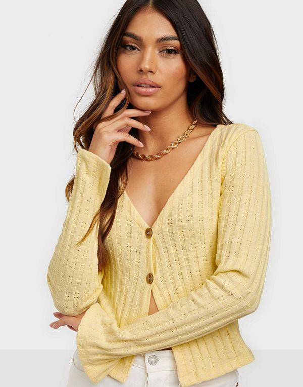 NLY Trend Button Down Cardigan Top