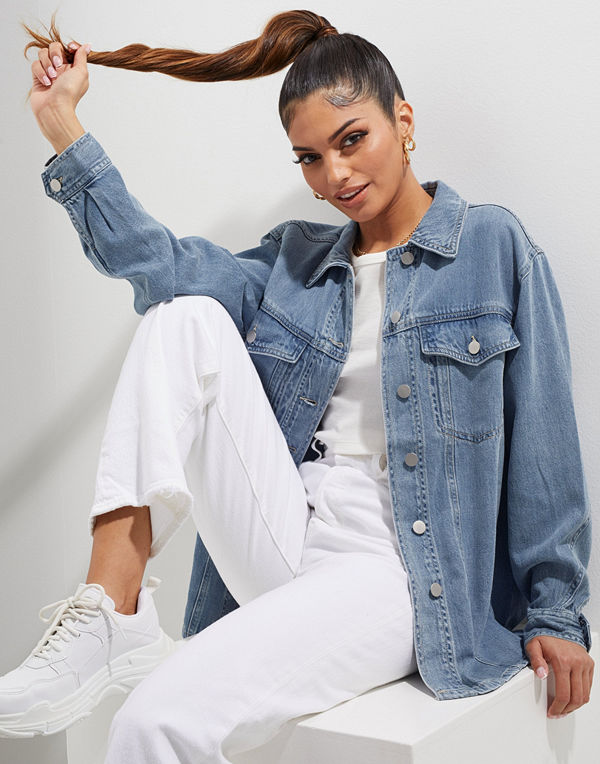 Vero Moda VMEMERY LS OVERSIZE DENIM SHIRT VMA