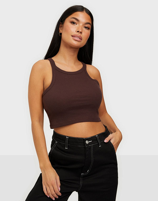 NLY Trend High Neck Crop Top