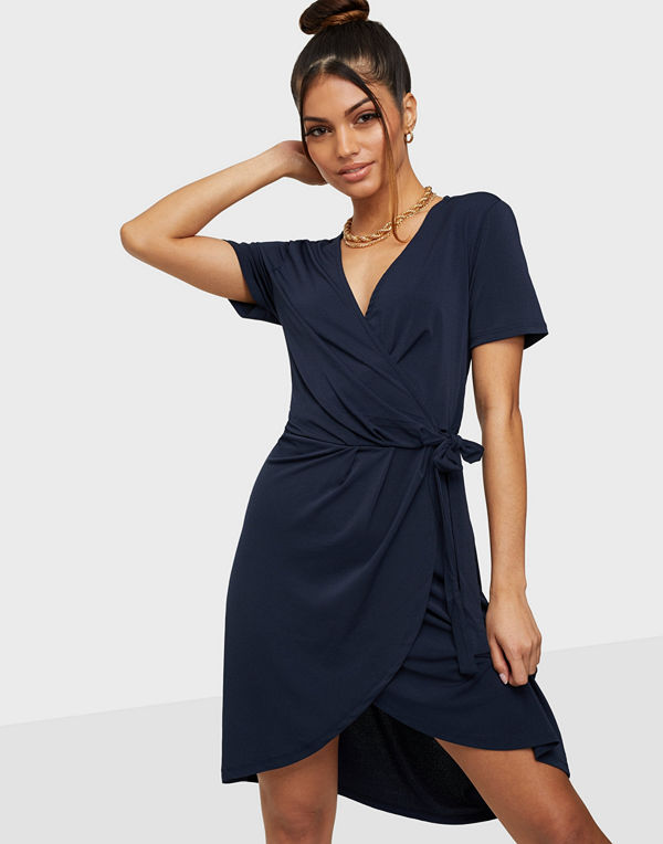 Vila VINAYELI S/S KNEE WRAP DRESS/SU