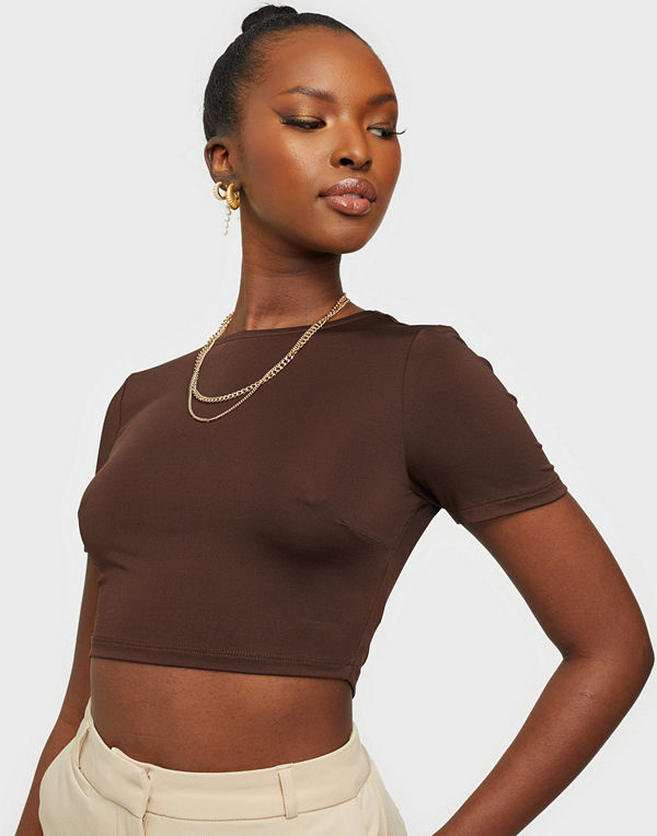 NLY Trend Perfect High Neck Crop Top