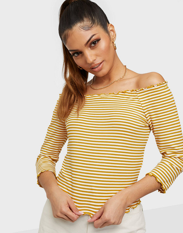 Only ONLNAROMA 3/4 OFF SHOULDER TOP BOX
