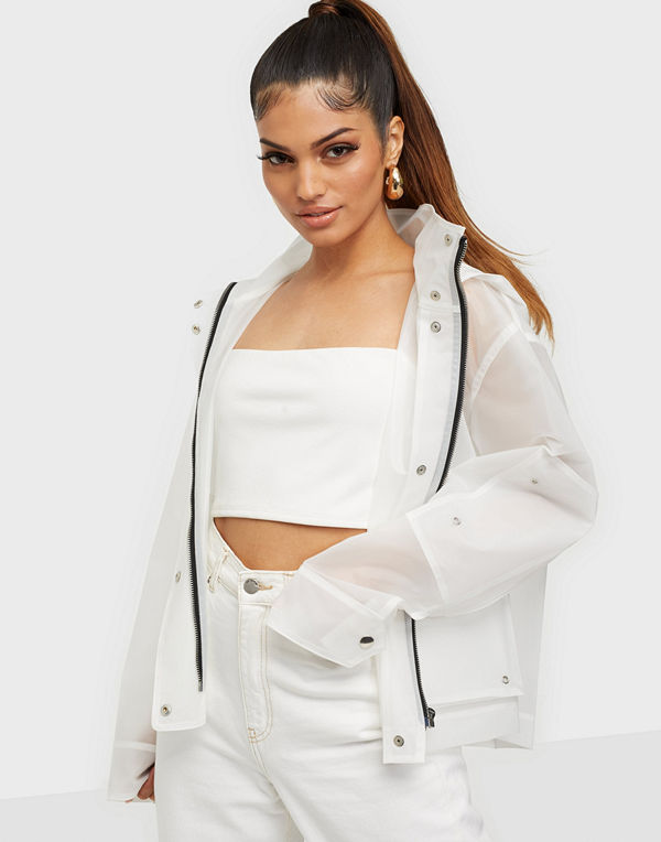 Helmut Lang VINYL RAIN JKT.MILKY