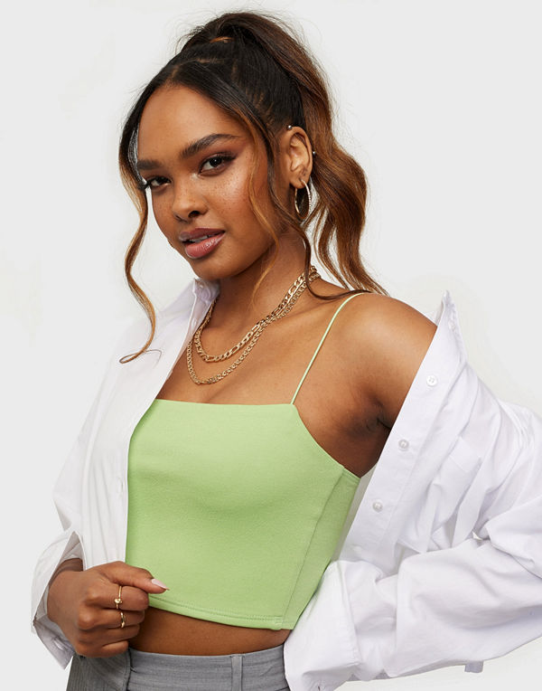 NLY One Crepe Strap Top
