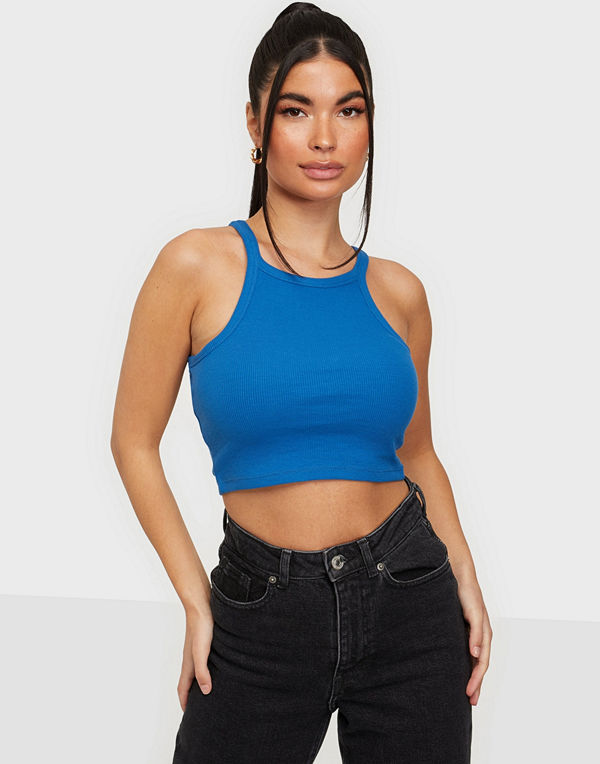 NLY Trend High Neck Crop Top
