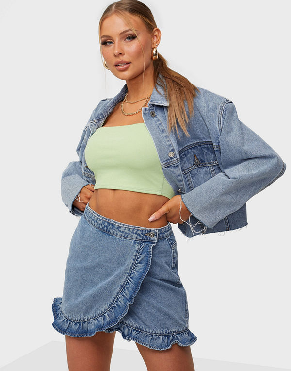 Only ONLLUNA LIFE REG FRILDNM JNS SKIRT